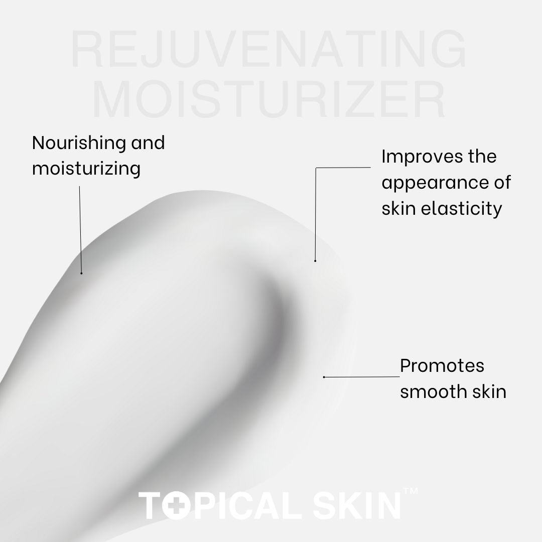 Topical Skin Rejuvenating Moisturizer with Niacinamide, Vitamins and Peptide - skin benefits