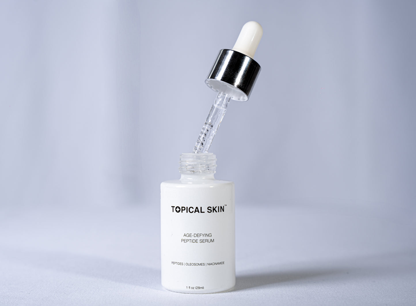 Topical Skin Age-Defying Peptide Serum - dropper bottle packaging