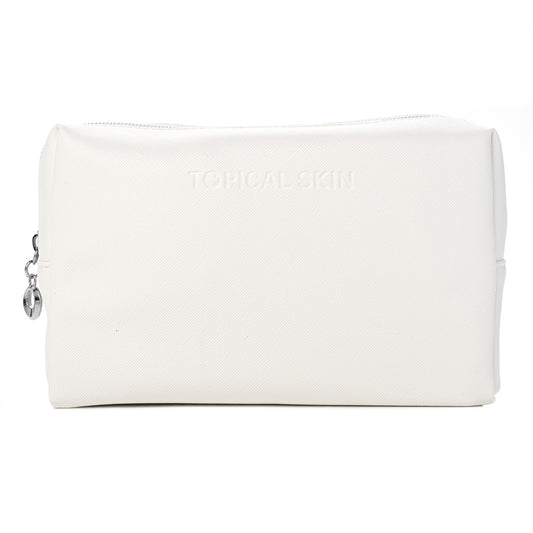 TOPICAL SKIN Vegan Saffiano Leather cosmetic bag