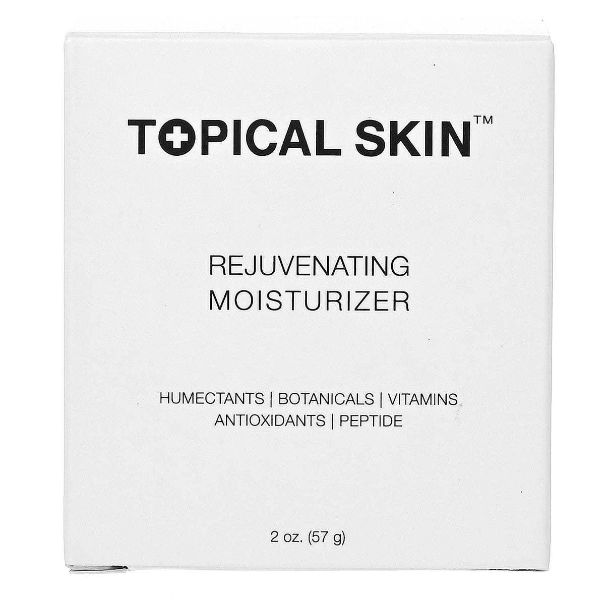 Topical Skin Rejuvenating Moisturizer with Niacinamide, Vitamins and Peptide - box