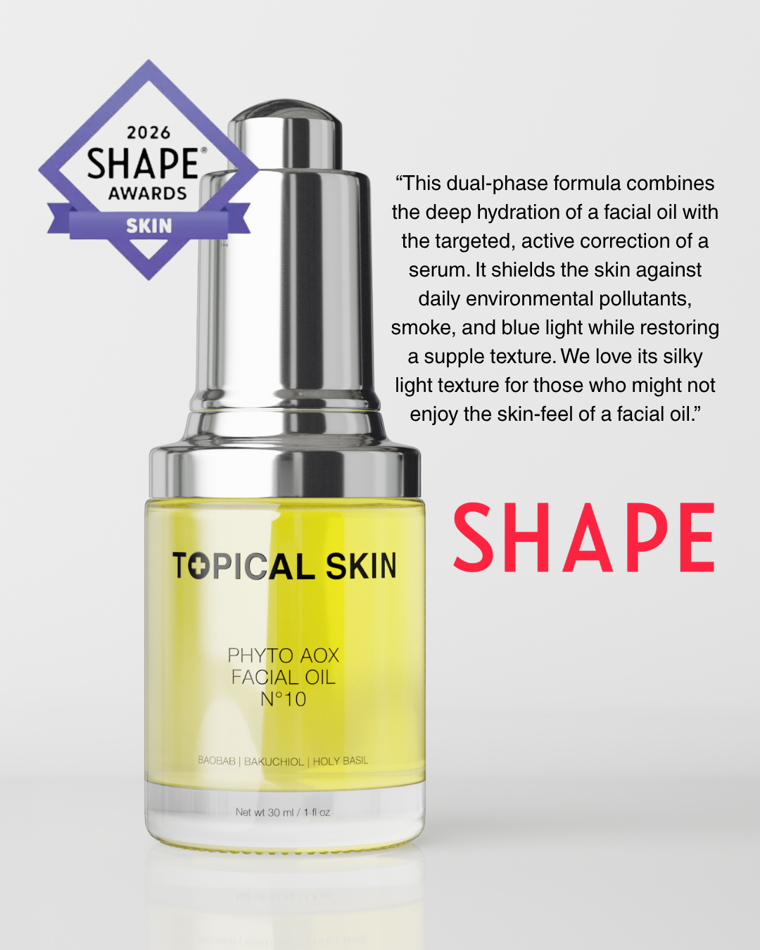 Phyto AOX Facial Oil N°10   with Exposome Defense Technology