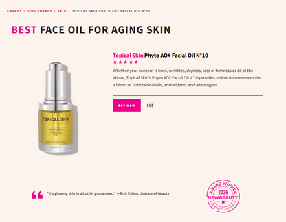 Phyto AOX Facial Oil N°10   with Exposome Defense Technology