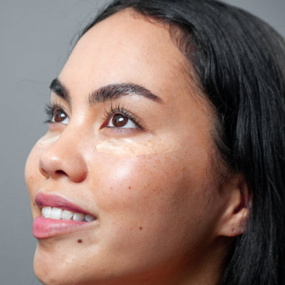Radiance Renewal Eye Cream + NMF Complex TOPICAL SKIN CLEAN DERMACEUTICALS eye cream on softly lit skin—NMF Complex