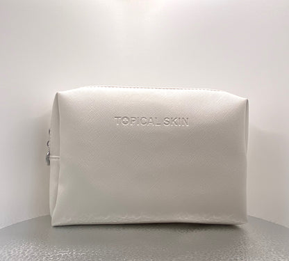 Vegan Saffiano Leather Classic Cosmetic Bag